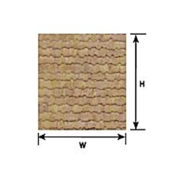 Plastruct HO Scale Wood Shake Shingle Model Paints Plastruct