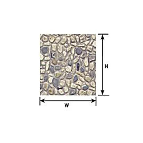 Plastruct HO Scale Random Stone Sheet Model Paints Plastruct
