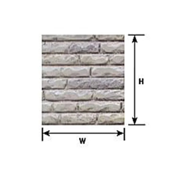 Plastruct G Scale Dressed Stone/ Block Model Paints Plastruct