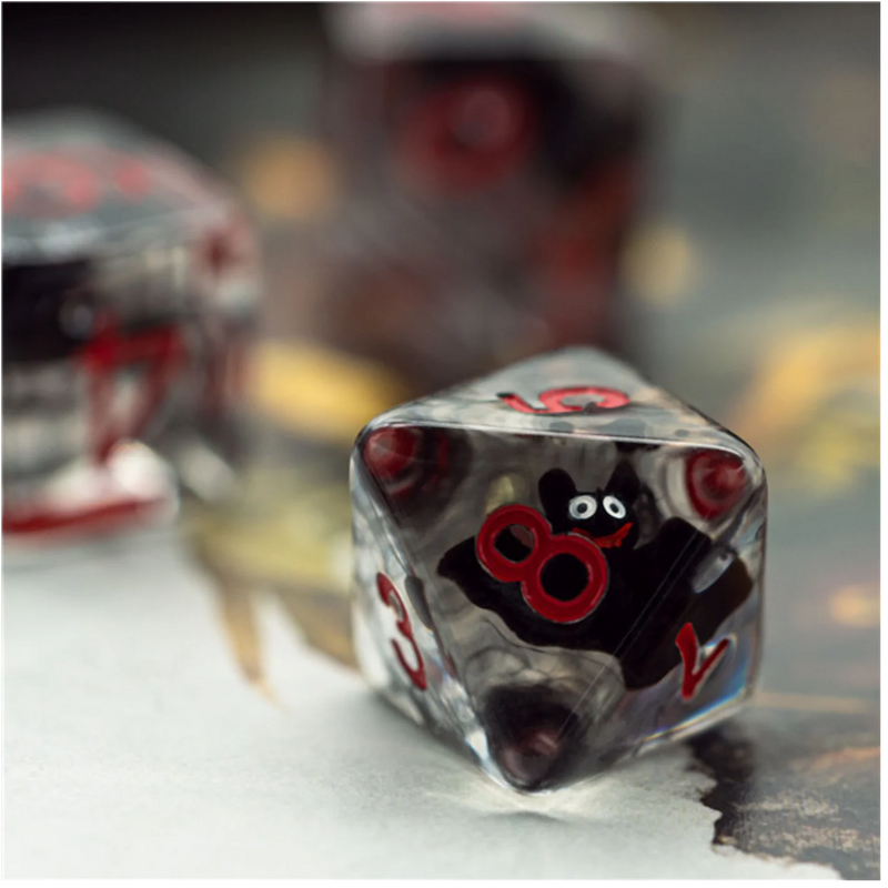 Foam Brain Games: Vampire Bats 7-Die Set Dice & Gaming Accessories Foam Brain Games