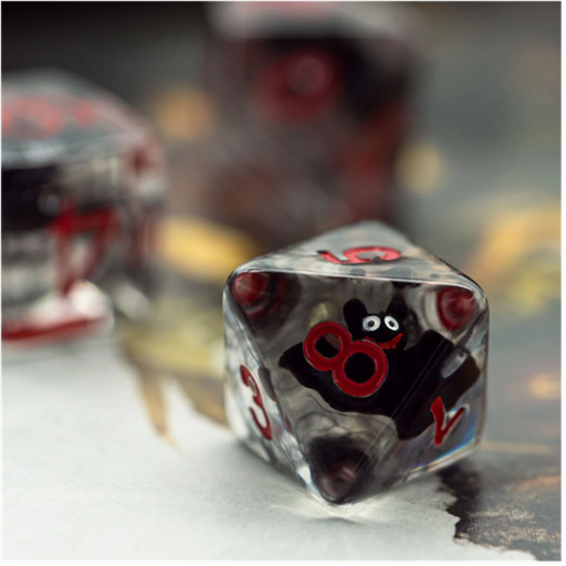 Foam Brain Games: Vampire Bats 7-Die Set Dice & Gaming Accessories Foam Brain Games