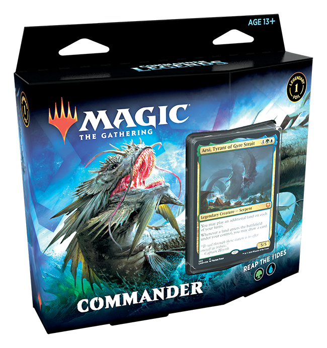 MTG Commander Legends Commander Deck: Reap The Tides MTG Sealed Wizards of the Coast   