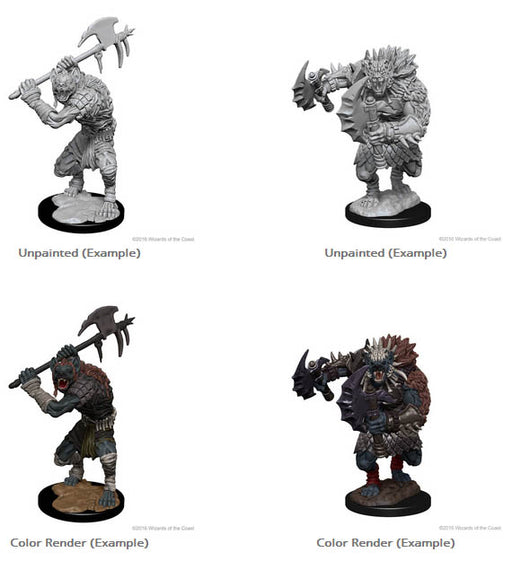 D&D Nolzur's Marvelous Miniatures: W1 Gnolls Unpainted Miniatures WizKids