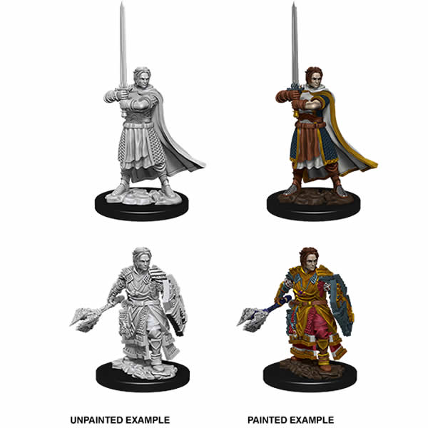 D&D Nolzur's Marvelous Miniatures: W8 Human Cleric Unpainted Miniatures WizKids