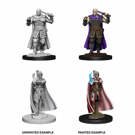 D&D Nolzur's Marvelous Miniatures: W8 Human Ranger And Moon Elf Unpainted Miniatures WizKids