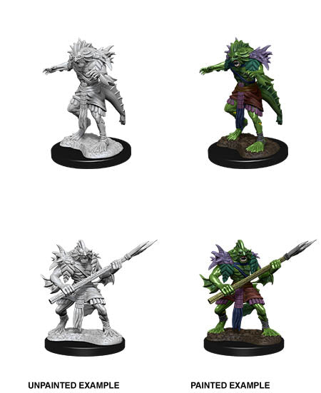 D&D Nolzur's Marvelous Miniatures: W12 Sahuagin Unpainted Miniatures WizKids