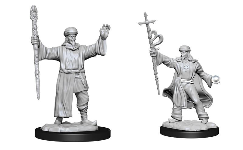 D&D Nolzur's Marvelous Miniatures: W13 Male Human Wizard Unpainted Miniatures WizKids