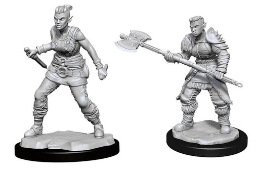 D&D Nolzur's Marvelous Miniatures: W13 Orc Barbarian Female Unpainted Miniatures WizKids