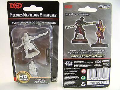 D&D Nolzur's Marvelous Miniatures: W9 Yuan-Ti Pureblood Adventurers Unpainted Miniatures WizKids