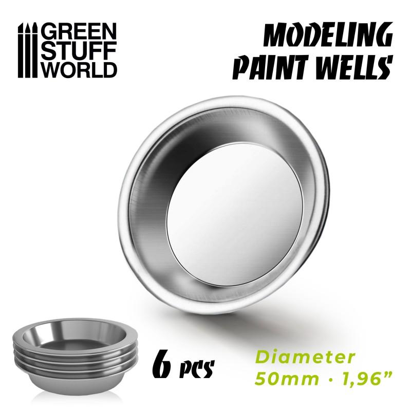 Green Stuff World: Modelling Paint Wells (X6)