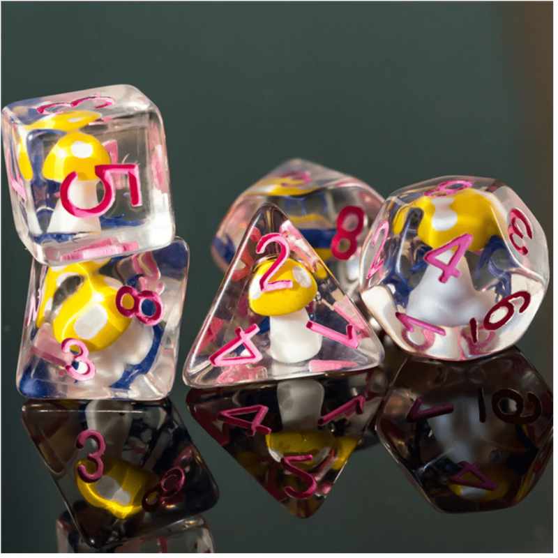 Foam Brain Games: Fairytale Mushrooms 7-Die Set Dice & Gaming Accessories Foam Brain Games