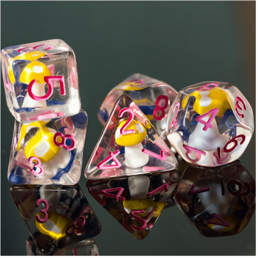 Foam Brain Games: Fairytale Mushrooms 7-Die Set Dice & Gaming Accessories Foam Brain Games