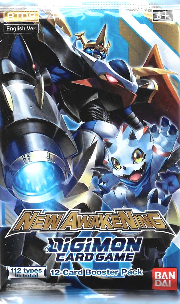 Digimon New Awakening Booster Pack [BT08] Digimon Sealed Digimon   