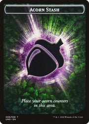 Giant Teddy Bear // Acorn Stash Double-Sided Token [Tokens] Unsanctioned Tokens MTG Single Magic: The Gathering
