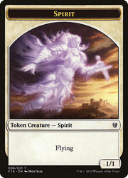 Spirit (001) // Spirit (006) Double-Sided Token [Tokens] Commander 2016 Tokens MTG Single Magic: The Gathering