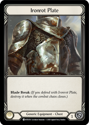 Ironrot Plate [WTR156] Unlimited Edition Rainbow Foil Flesh And Blood Single Flesh And Blood   