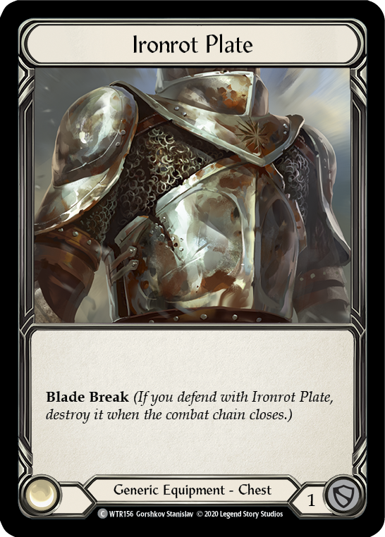 Ironrot Plate [WTR156] Unlimited Edition Rainbow Foil Flesh And Blood Single Flesh And Blood   
