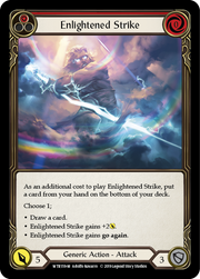 Enlightened Strike [WTR159-M] Alpha Print Rainbow Foil Flesh And Blood Single Flesh And Blood   