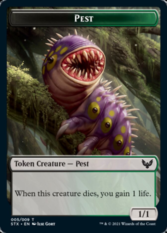 Inkling // Pest Double-Sided Token [Tokens] Strixhaven: School of Mages Tokens MTG Single Magic: The Gathering