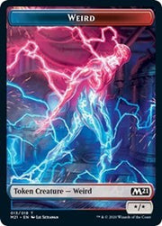 Weird // Zombie Double-Sided Token [Tokens] Core Set 2021 Tokens MTG Single Magic: The Gathering