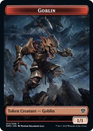 Zombie Knight // Goblin Double-Sided Token [Tokens] Dominaria United Commander Tokens MTG Single Magic: The Gathering