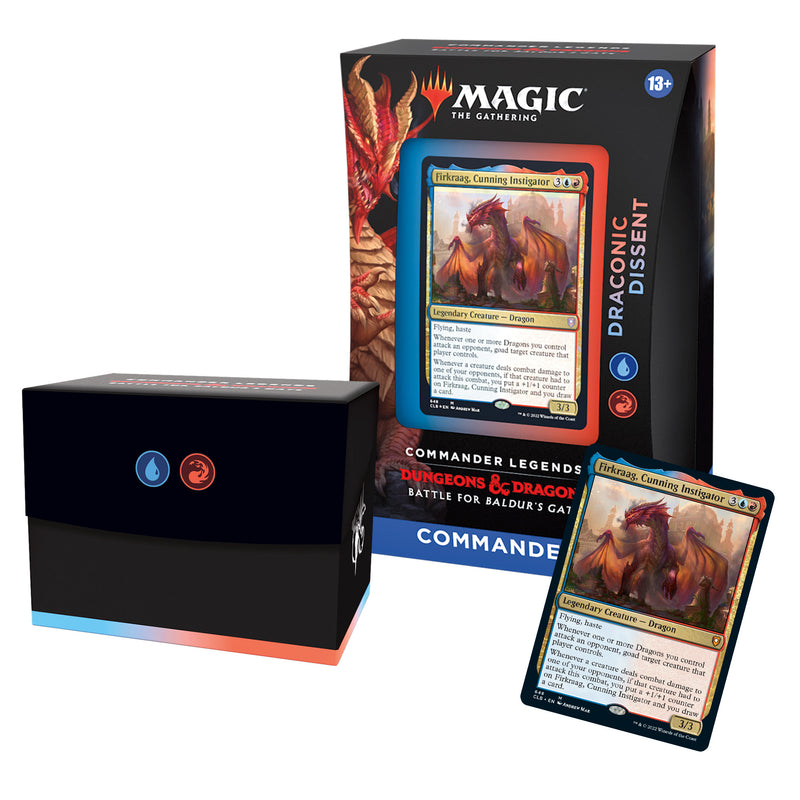 MTG Commander Legends: Battle for Baldur's Gate - Commander Deck (Draconic Dissent) MTG Sealed Magic: The Gathering   