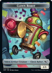 Clown Robot (003) // Treasure (012) Double-Sided Token [Tokens] Unfinity Tokens MTG Single Magic: The Gathering