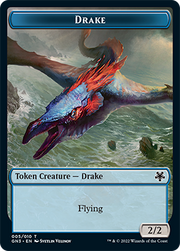 Soldier // Drake Double-Sided Token [Tokens] Game Night: Free-for-All Tokens MTG Single Magic: The Gathering