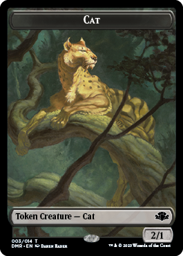 Goblin // Cat (003) Double-Sided Token [Tokens] Dominaria Remastered Tokens MTG Single Magic: The Gathering