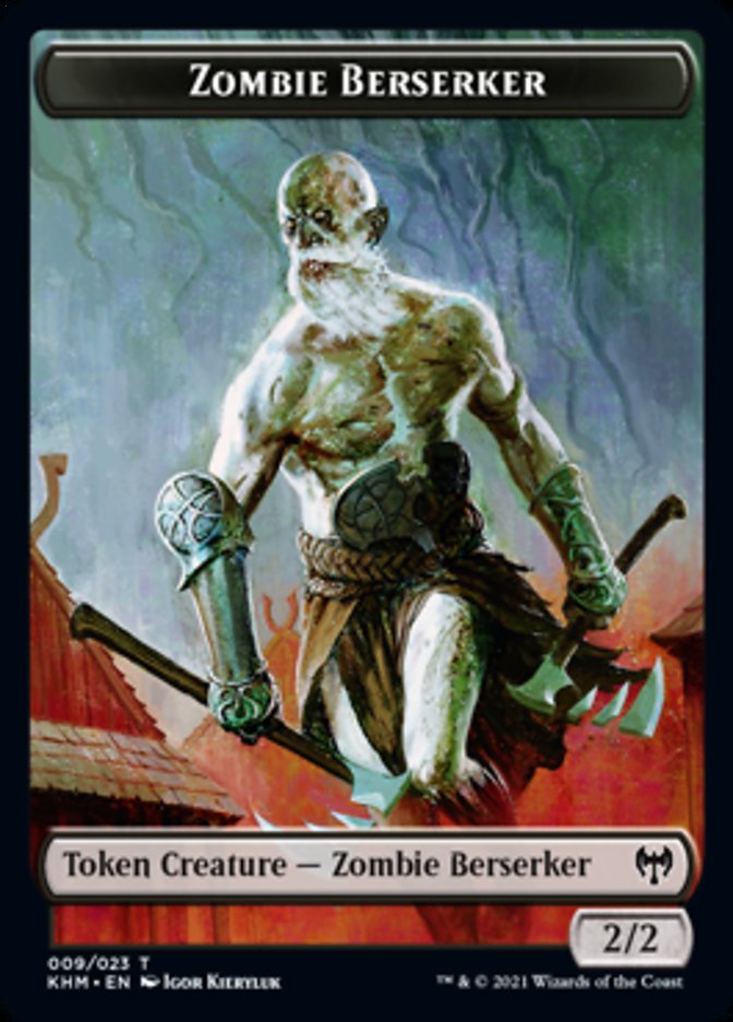Zombie Berserker Token [Tokens] Kaldheim Tokens MTG Single Magic: The Gathering