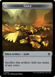 Gold // Lightning Rager Double-Sided Token [Tokens] Murders at Karlov Manor Commander Tokens MTG Single Magic: The Gathering
