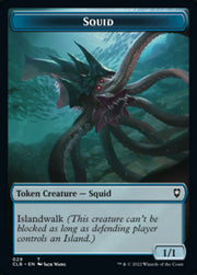 Squid // Copy Double-Sided Token [Commander Legends: Battle for Baldur's Gate Tokens] MTG Single Magic: The Gathering   