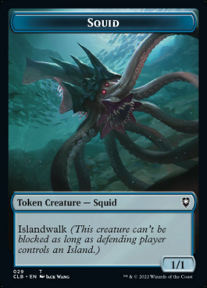 Squid // Copy Double-Sided Token [Commander Legends: Battle for Baldur's Gate Tokens] MTG Single Magic: The Gathering   