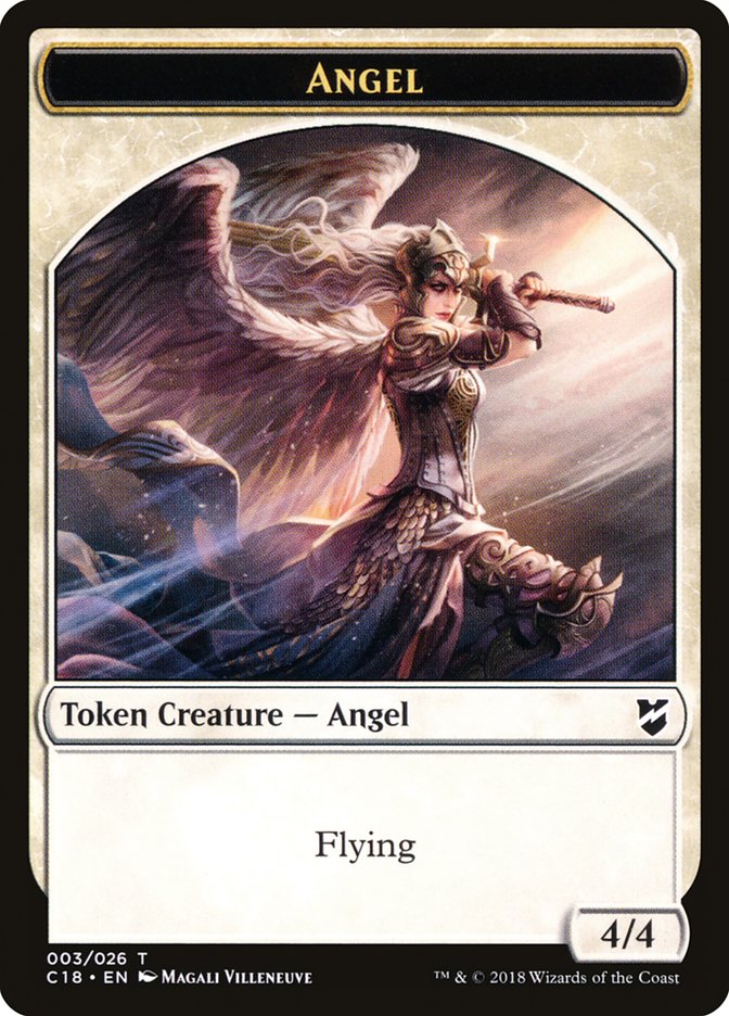 Angel Token [Tokens] Commander 2018 Tokens MTG Single Magic: The Gathering