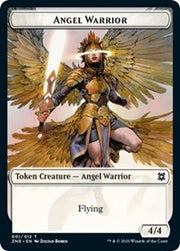 Angel Warrior // Goblin Construct Double-Sided Token [Tokens] Zendikar Rising Tokens MTG Single Magic: The Gathering
