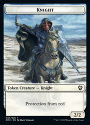 Phyrexian // Knight Double-Sided Token [Tokens] Dominaria United Tokens MTG Single Magic: The Gathering