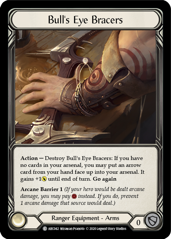 Bull's Eye Bracers [ARC042] Unlimited Edition Rainbow Foil Flesh And Blood Single Flesh And Blood   
