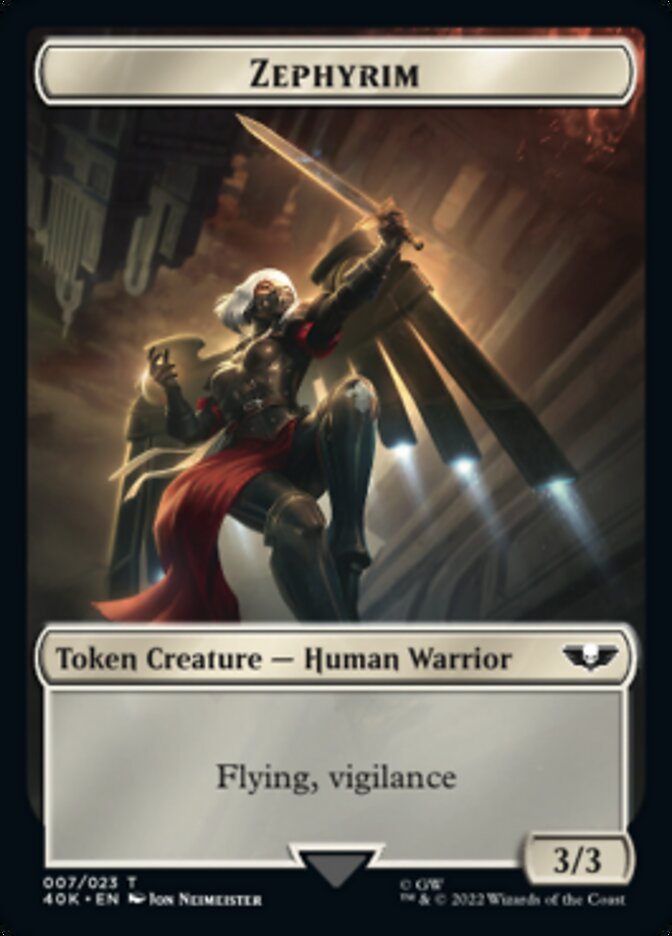 Soldier (002) // Zephyrim Double-Sided Token [Tokens] Warhammer 40,000 Tokens MTG Single Magic: The Gathering