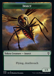 Spider // Insect Double-Sided Token [Commander Legends: Battle for Baldur's Gate Tokens] MTG Single Magic: The Gathering   