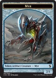 Myr (007) // Thopter (008) Double-Sided Token [Tokens] Commander 2018 Tokens MTG Single Magic: The Gathering