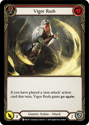 Vigor Rush (Red) [ARC197] Unlimited Edition Rainbow Foil Flesh And Blood Single Flesh And Blood   