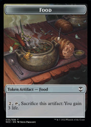 Food // Citizen Double-Sided Token [Streets of New Capenna Commander Tokens] MTG Single Magic: The Gathering   