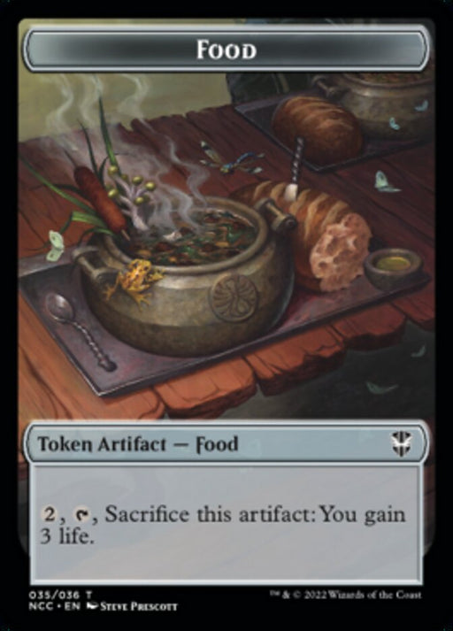 Food // Citizen Double-Sided Token [Streets of New Capenna Commander Tokens] MTG Single Magic: The Gathering   