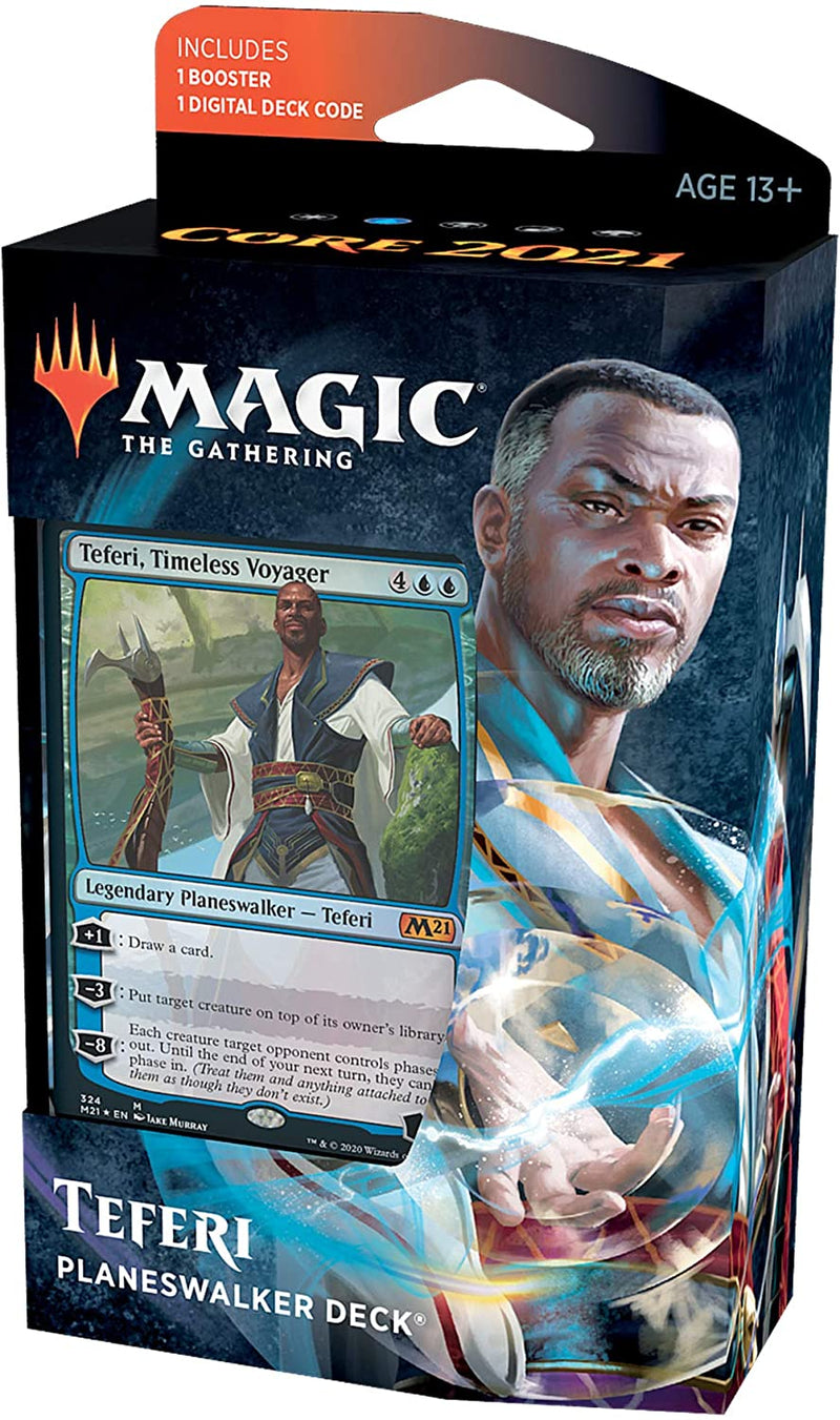 MTG Core Set 2021 - Planeswalker Deck (Teferi) MTG Sealed Magic: The Gathering   