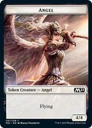 Angel // Knight Double-Sided Token [Tokens] Core Set 2021 Tokens MTG Single Magic: The Gathering
