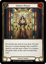 Eirina's Prayer (Red) [ARC173-R] 1st Edition Rainbow Foil Flesh And Blood Single Flesh And Blood   