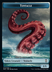 Tentacle // Champion of Wits Double-Sided Token [Streets of New Capenna Commander Tokens] MTG Single Magic: The Gathering   