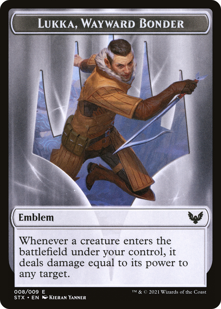 Pest // Lukka, Wayward Bonder Emblem Double-Sided Token [Secret Lair: From Cute to Brute Tokens] MTG Single Magic: The Gathering   