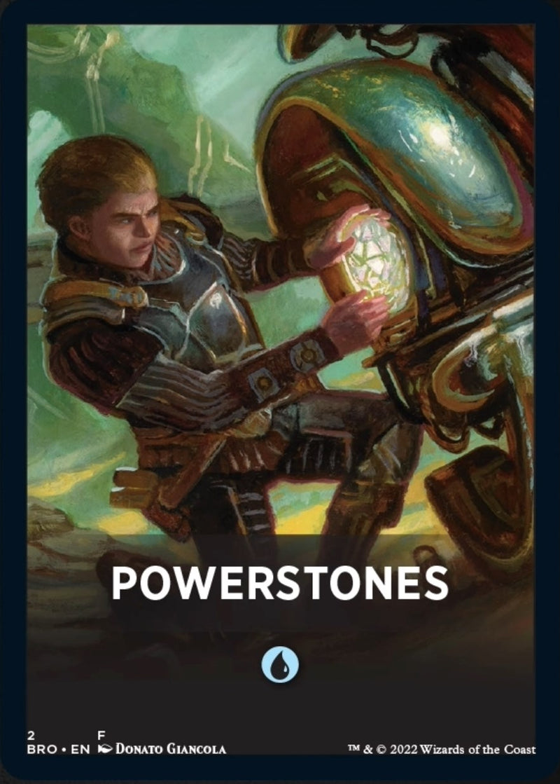 Powerstones Theme Card [Tokens] The Brothers' War Tokens MTG Single Magic: The Gathering