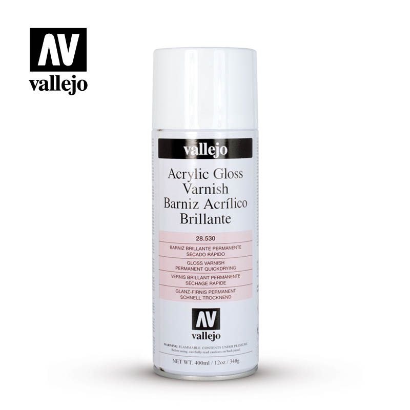 Vallejo: Aerosol 28530 Acrylic Gloss Varnish Model Paints Vallejo